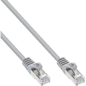 InLine Patch Cable SF/UTP Cat.5e grey 15m